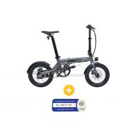 VELO A ASSISTANCE ELECTRIQUE EOVOLT CITY GRIS+ MARQUAG+DECL BICYCODE